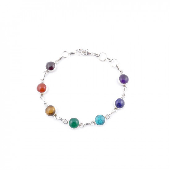 7 chakra - silver bracelet 7 chakra - silver bracelet
